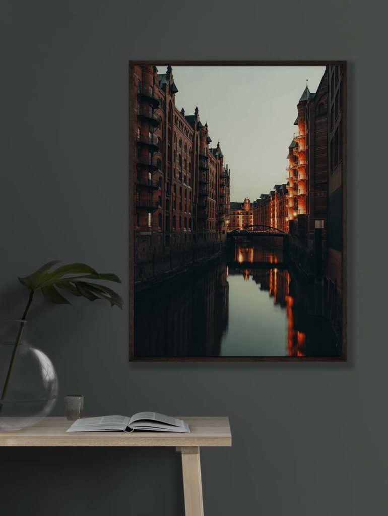 tombaenre-wandbild-wohndeko-kunstdruck-hamburg-bilder-poster-alu-verbund-speicherstadt-fleet-7