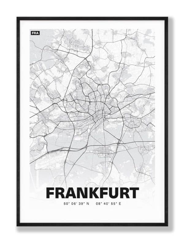 frankfurt stadtplan poster stadtkarte bild-4