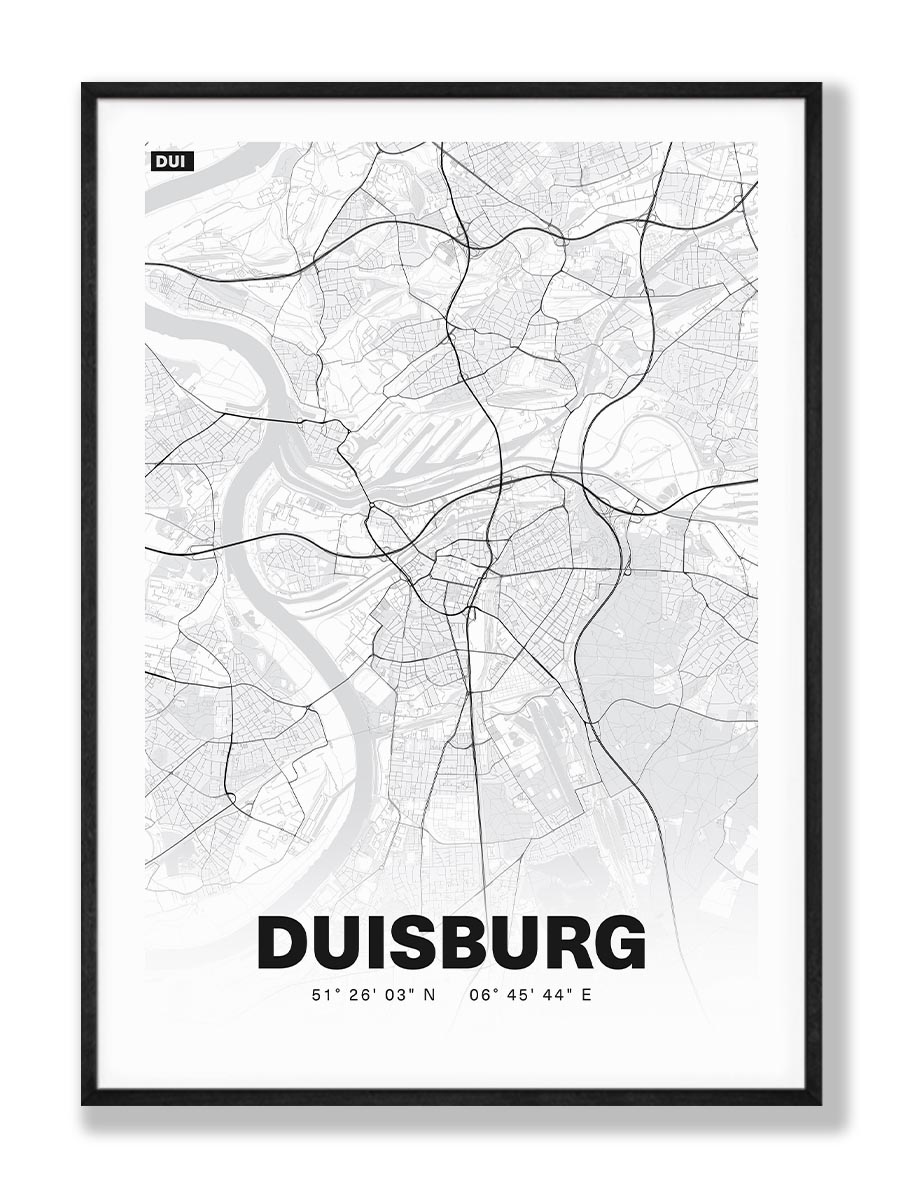 stadtplan duisburg poster stadtkarte bild-4