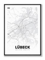 stadtplan lübeck poster stadtkarte bild-4
